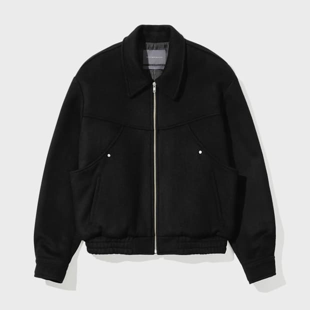 인템포무드 오프닝 포켓 블루종 자켓 블랙 L