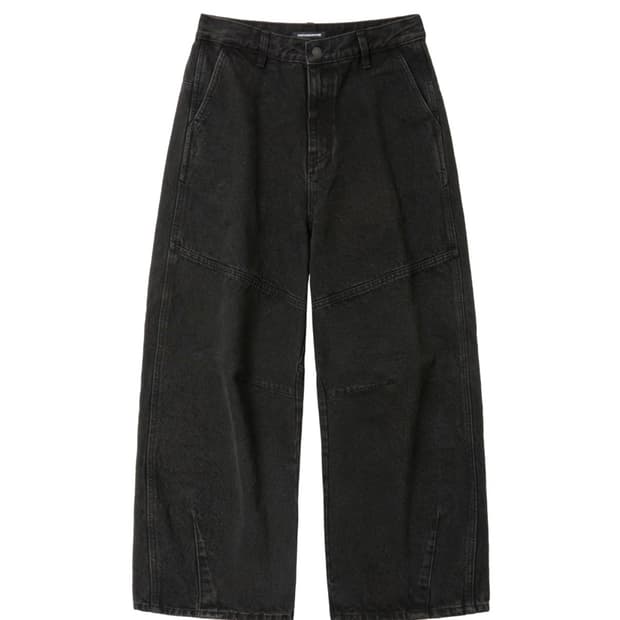 [2] 해칭룸 와이드 라인 진 더스티 블랙