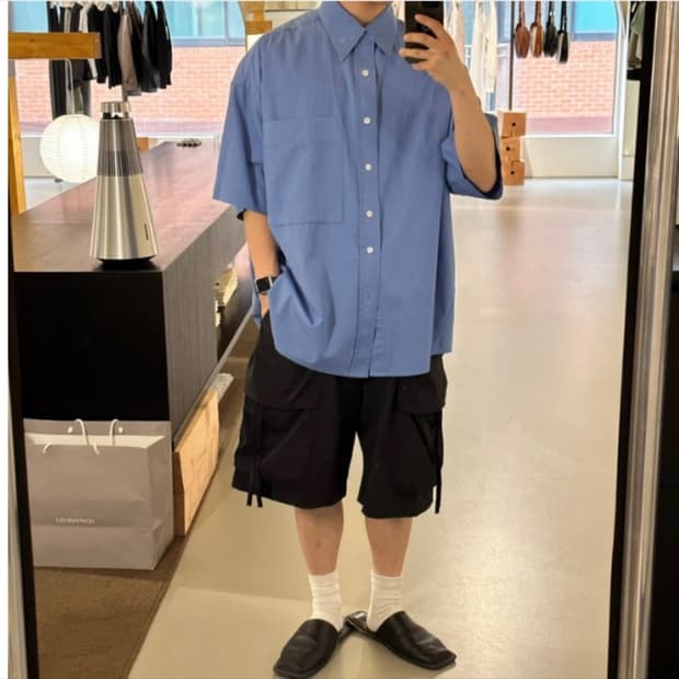 벨리에 가르송 옥스포드 하프셔츠 M사이즈