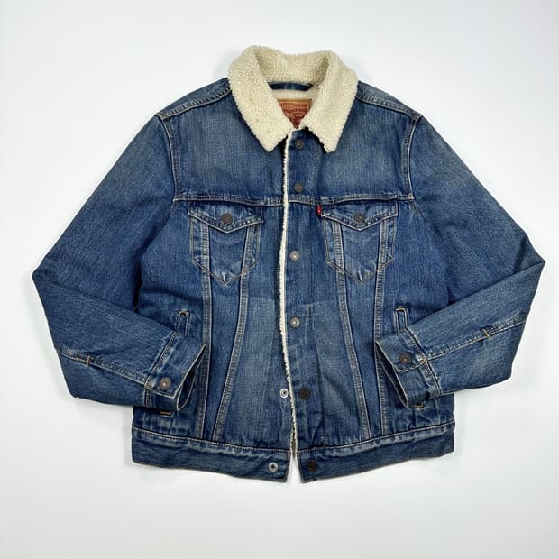 리바이스 og 양털 데님 트러커 자켓 S