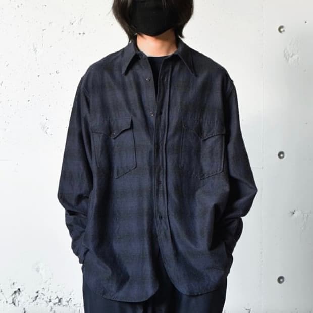 코모리 울실크 워크셔츠(택 보유)