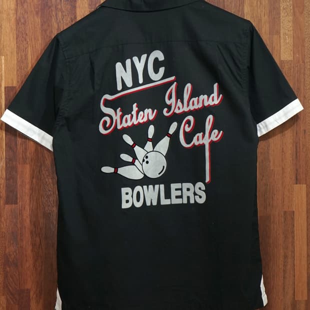 Houston NYC 빈티지 볼링 셔츠 #34