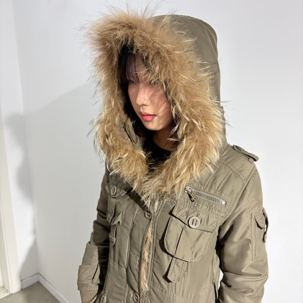 Club Club Club 카키 야상 패딩