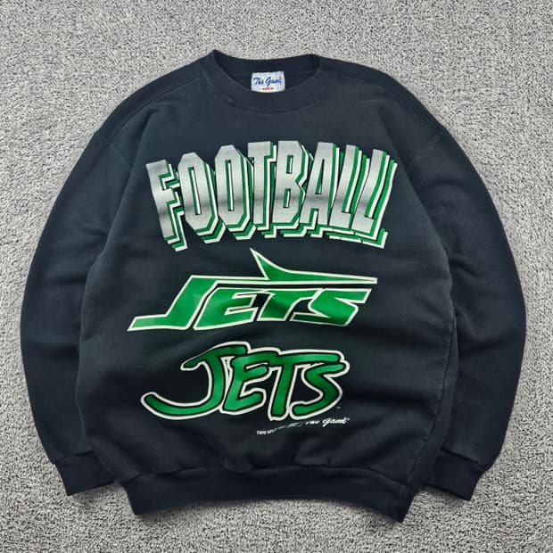 90's THE GAME 뉴욕 제츠 맨투맨 스웻셔츠 (M) / 10671