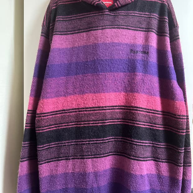 슈프림 스트라이프 후드