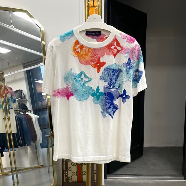 (M) 루이비통 워터컬러 니트 반팔