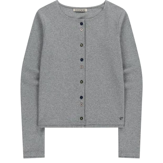 코이세이오 로우 엣지 가디건 멜란지그레이 RAW EDGE CARDIGAN