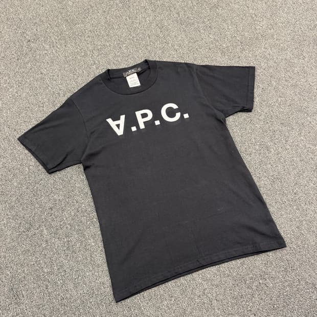 S) 아페쎄 빈티지 로고 프린팅 반팔 티셔츠