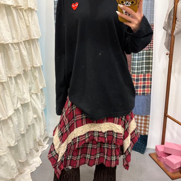 꼼데가르송 하트 롱슬리브