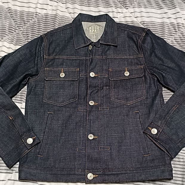 스파오 청자켓 L 가슴54 기장65