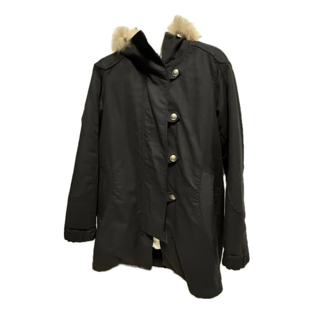 츠모리치사토 양털 퍼 후드코트(내피O)