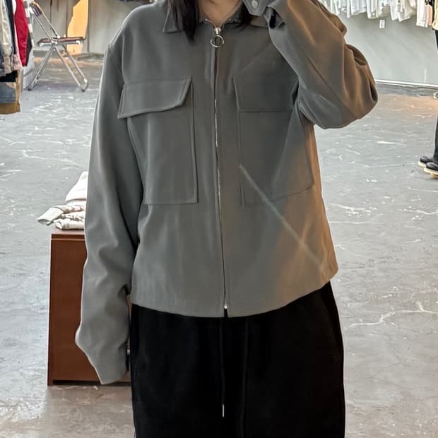 이스트 투포켓 블루종 자켓 H1431