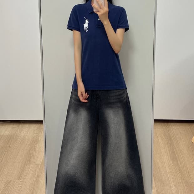 폴로 랄프로렌 빅포니 네이비 카라 반팔 티셔츠