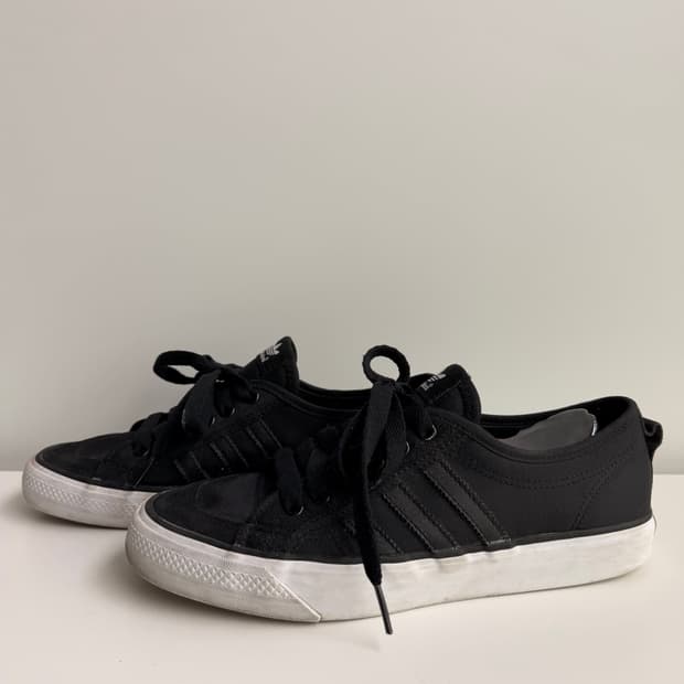아디다스 슈퍼코트 니짜 로우 블랙스니커즈 255mm(남여공용)