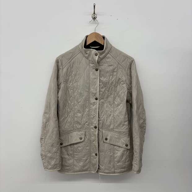 바버 퀼팅 자켓 여성 아이보리 L