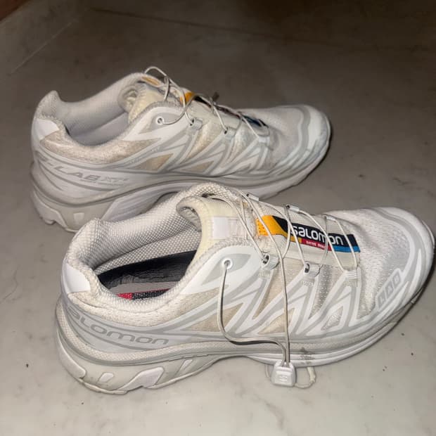 살로몬 XT-6 트레일 러닝화 250 화이트