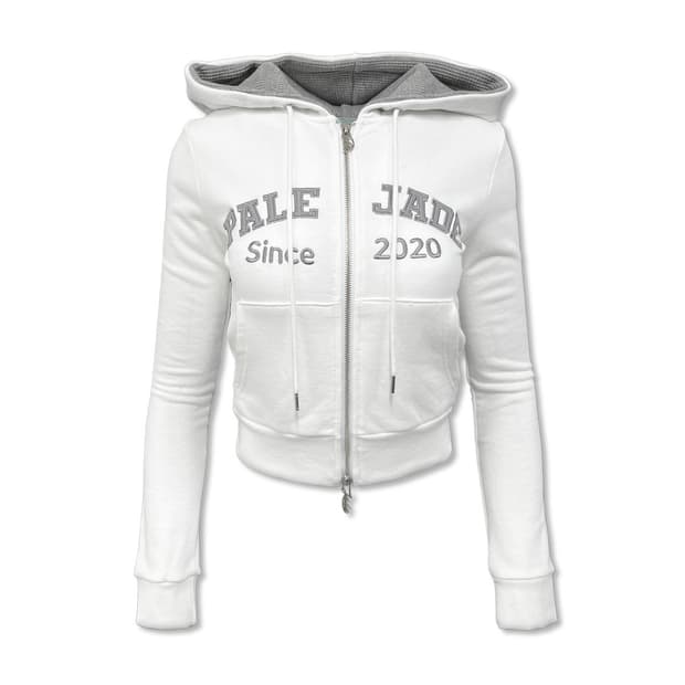 페일제이드 레트로 패치 후드집업 화이트 m