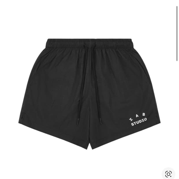 [M] 아이앱 우븐 쇼츠 블랙 새상품 23fw