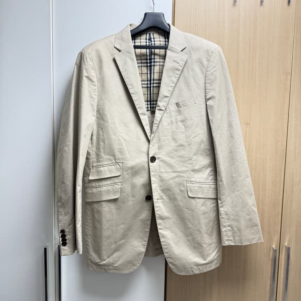 버버리 코튼 블레이저 자켓