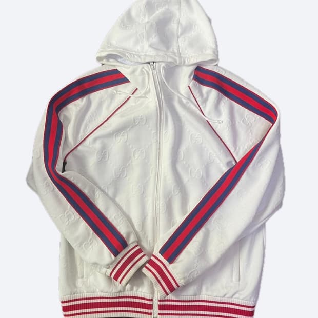 구찌 웹스트라이프 후드집업