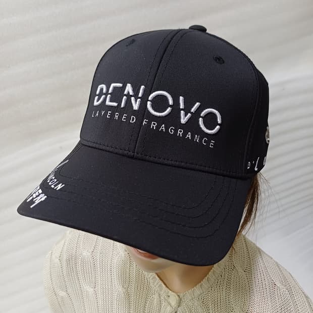 DENOVO 골프 남성 스폰서 여름 캡 모자 볼캡 블랙 사랑봉봉