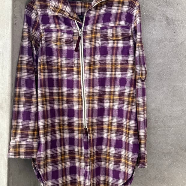 히스테릭 글래머 체크 셔츠 자켓