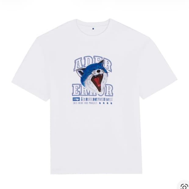 아더에러X메종키츠네 얀 폭스 반팔 화이트