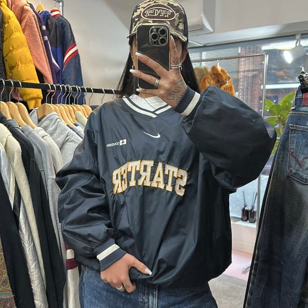 나이키X스타터 네이비 웜업XL