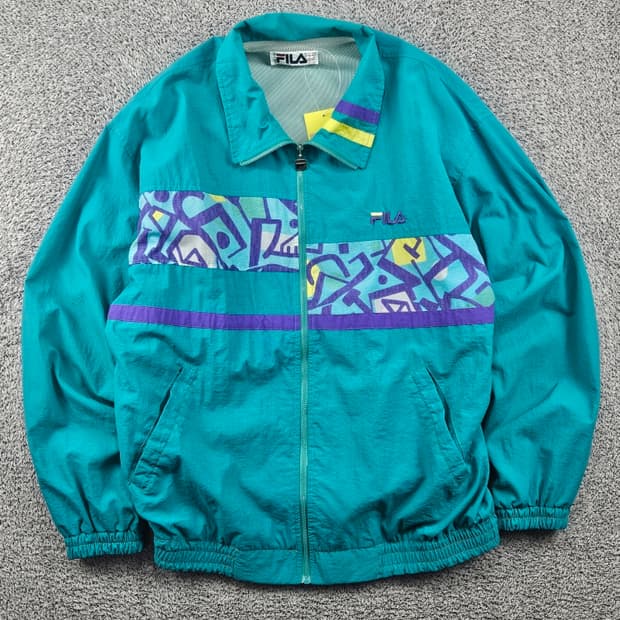 7~80's ITALY FILA 올드스쿨 바람막이 자켓 (L)/11604