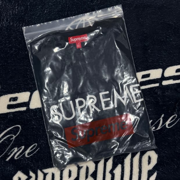 슈프림 캐피탈 숏슬리브 탑 티셔츠 XL 25SS 블랙