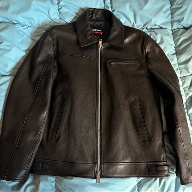 도프제이슨 프리미엄 램스킨 베지터블 싱글 레더 자켓 M