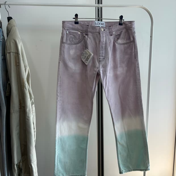 로에베 그라데이션 다이드 팬츠