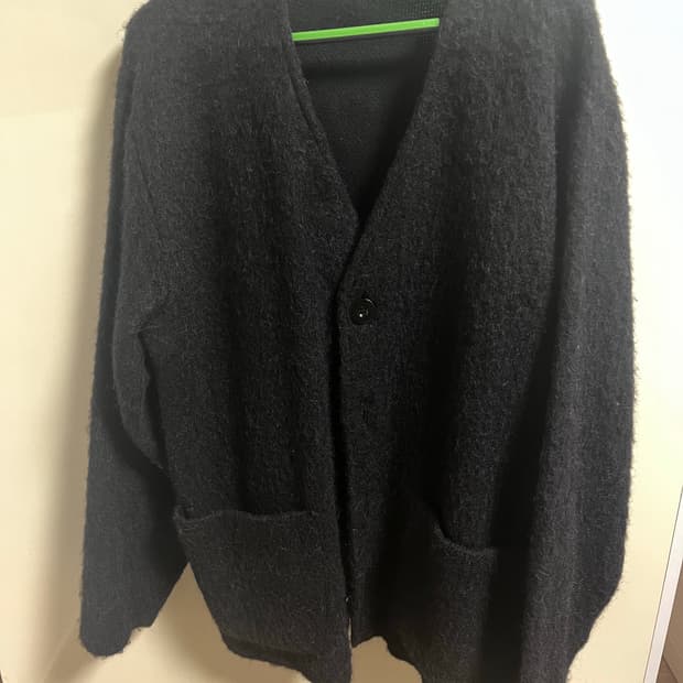 [48] 아워레가시 모헤어 가디건 블랙