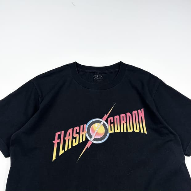 VTG 빈티지 프린팅 블랙 반팔 티셔츠 (M)