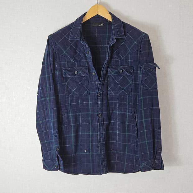 UxU 유니클로 언더커버 일본판 클래식 코튼 체크셔츠 빈티지 L