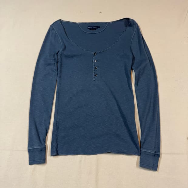 M) 폴로 랄프로렌 와이드넥 헨리넥 슬러브 티셔츠