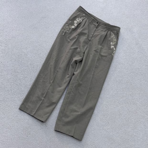 실측확인 빈티지 남성 린넨 치노 팬츠 0528E