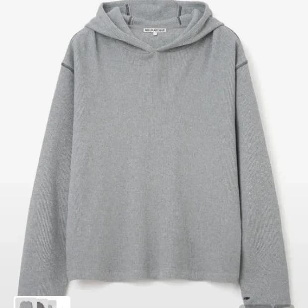 밀로 아카이브 오브젝트 스티치 롱슬리브 후디