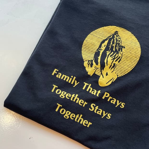 90s USA “Praying hands🙏” T-shirt L