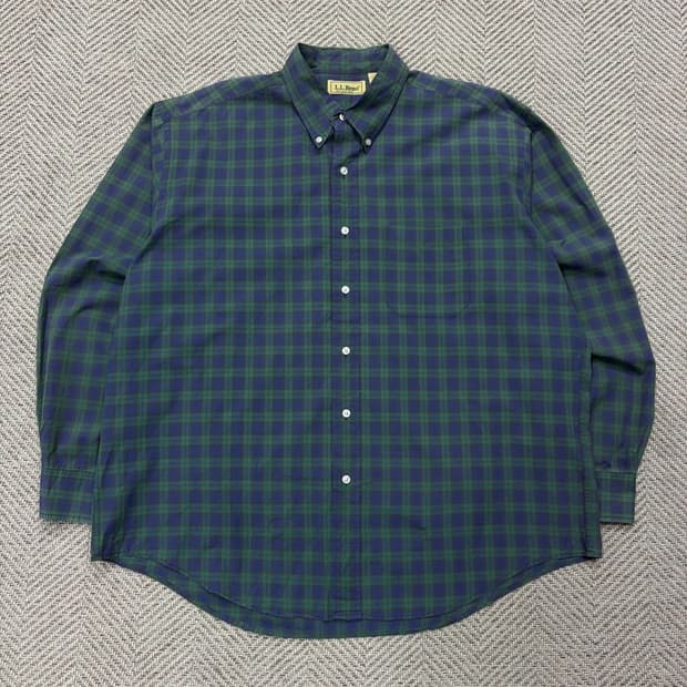 엘엘빈 체크 셔츠 v2682