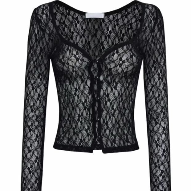 쓰리타임즈 romantic lace cardigan