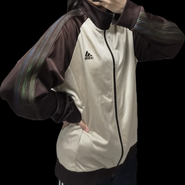 일본 아디다스 브라운 희귀 져지/빈티지 트랙탑