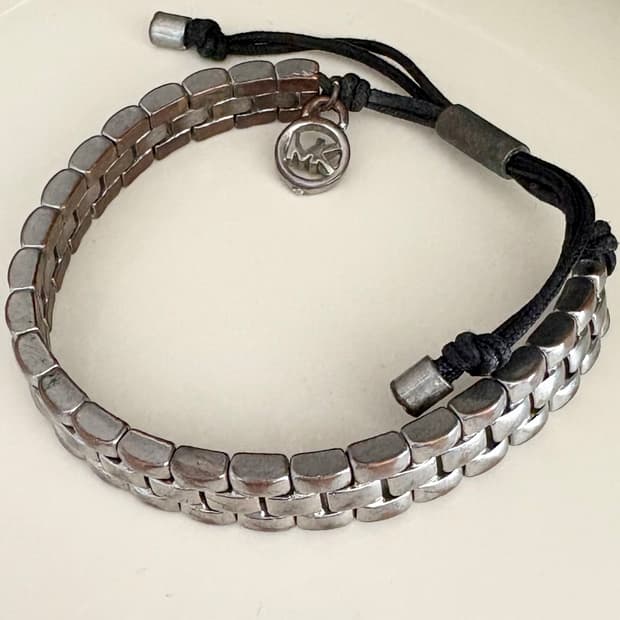 [하자 특가] 시계줄 같은 팔찌 - 실버 / 로프