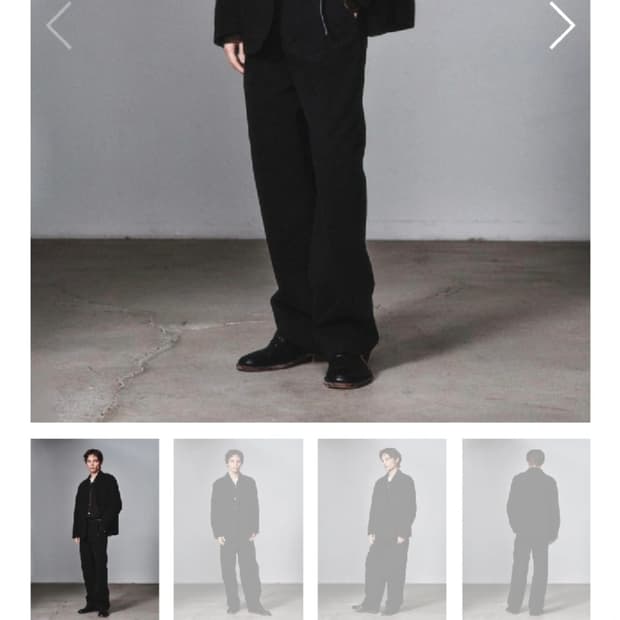 원턱치노팬츠 아트이프액츠 페이디드블랙