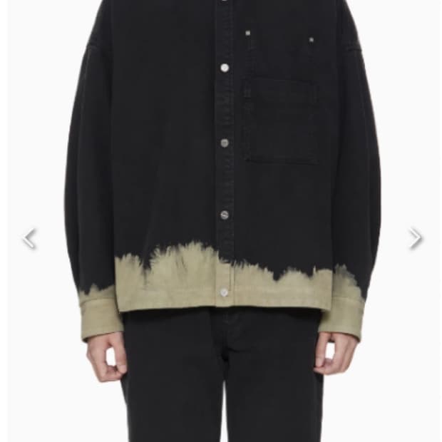 우영미 헤이즈 블리치드 데님 셔츠 자켓