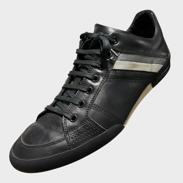 디올옴므 2008 크리스반아쉐 B18 블랙 트레이너 스니커즈 42 270