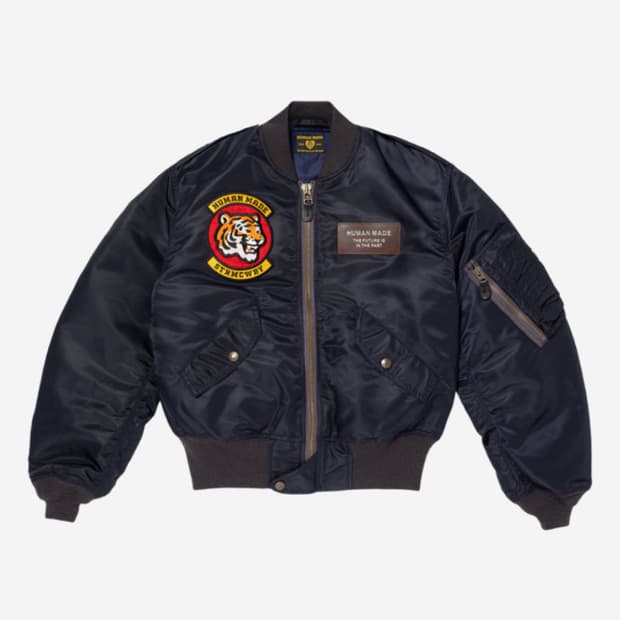 [L] 휴먼메이드 호랑이 자수 플라이트 자켓 새상품