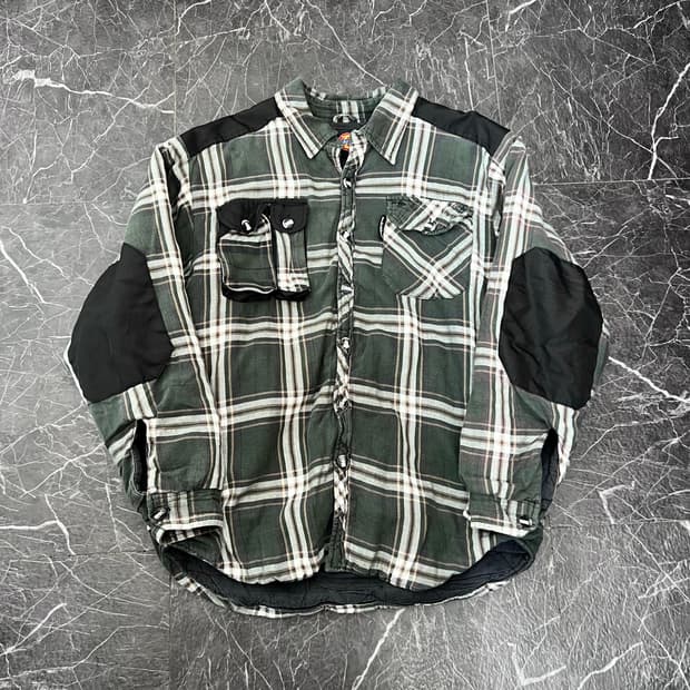 디키즈 퀼티드 체크 셔츠