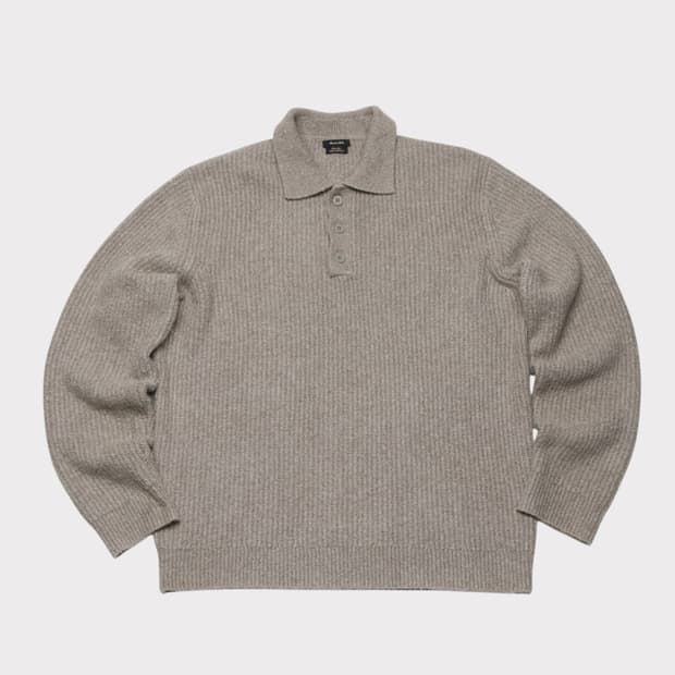 [L] 마시모두띠 코튼 울 카라 니트