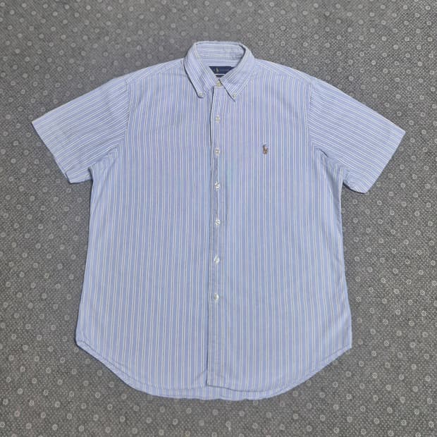 [M] 폴로 클래식핏 스카이블루 스트라이프 -513